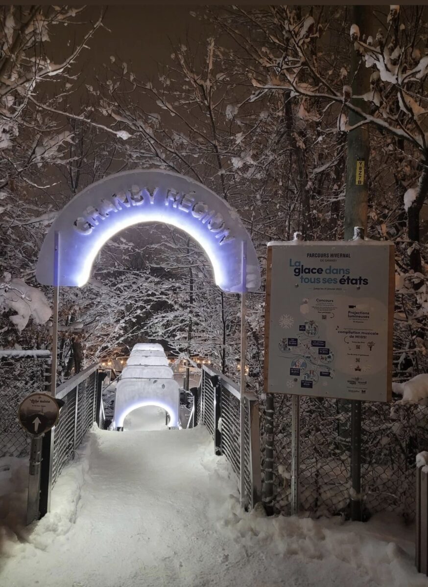 Parcours hivernal ville de Granby